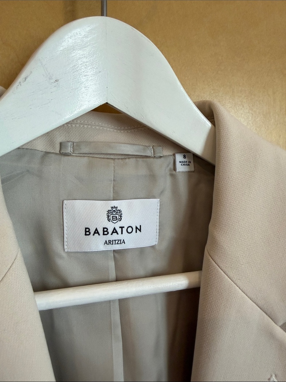Aritzia Arbus Cropped Cream Blazer Jacket - Picture 5 of 11